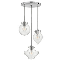  Congress Multi Light Pendant Light - Chrome