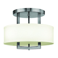  Hampton Semi Flush Mount Ceiling Light - Antique Nickel