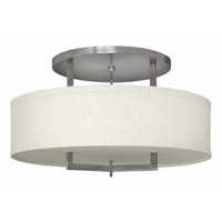  Hampton Semi Flush Mount Ceiling Light - Antique Nickel