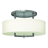  Hampton Semi Flush Mount Ceiling Light - Antique Nickel