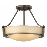  Hathaway Semi Flush Mount Ceiling Light - Olde Bronze / Gold