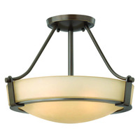  Hathaway Semi Flush Mount Ceiling Light - Olde Bronze / Gold