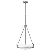  Hathaway Up Light Pendant Light - Antique Nickel / White