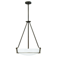  Hathaway Up Light Pendant Light - Olde Bronze / White