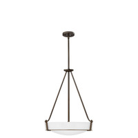  Hathaway Up Light Pendant Light - Olde Bronze / White