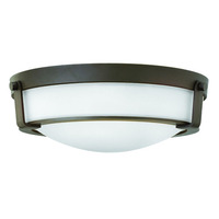  Hathaway Flush Mount Ceiling Light - Olde Bronze / White