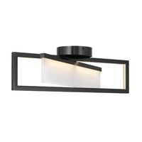  Folio Flush Mount Ceiling Light - Black