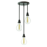  Denton Multi Light Pendant Light - Industrial Iron