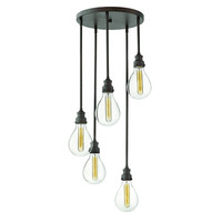  Denton Multi Light Pendant Light - Industrial Iron