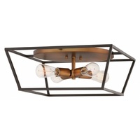  Fulton Flush Mount Ceiling Light - Bronze