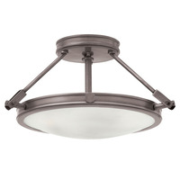  Collier Semi Flush Mount Ceiling Light - Antique Nickel