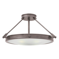  Collier Semi Flush Mount Ceiling Light - Antique Nickel