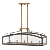  Clarendon Linear Pendant Pendant Light - Bronze