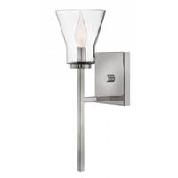  Arden 1 Bulb Wall Sconce - Polished Antique Nickel