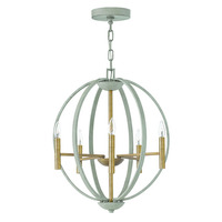  Euclid Mini Chandelier - Cement Gray