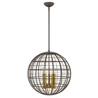  Terra Mini Chandelier - Oiled Bronze