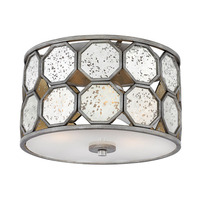  Lara Flush Mount Ceiling Light - Brushed Silver