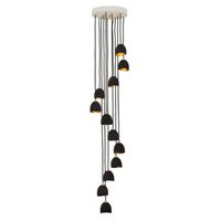  Nula Multi Light Pendant Light - Shell Black