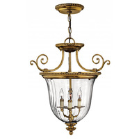  Oxford Entrance / Foyer Pendant Light - Burnished Brass