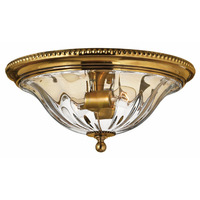  Oxford Flush Mount Ceiling Light - Burnished Brass