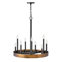  Wells Mini Chandelier - Weathered Brass