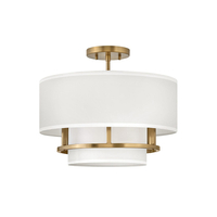  Graham Semi Flush Mount Ceiling Light - Lacquered Brass