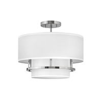  Graham Semi Flush Mount Ceiling Light - Polished Nickel