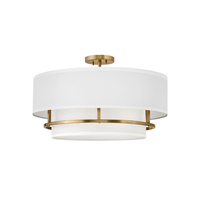  Graham Semi Flush Mount Ceiling Light - Lacquered Brass
