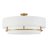  Graham Semi Flush Mount Ceiling Light - Lacquered Brass