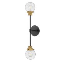  Poppy Multi Bulb Wall Sconce - Black