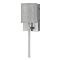  Avenue 1 Bulb Wall Sconce - Brushed Nickel