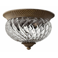  Plantation Flush Mount Ceiling Light - Pearl Bronze