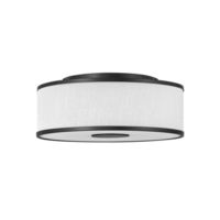  Halo Flush Mount Ceiling Light - Black