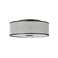  Halo Flush Mount Ceiling Light - Black