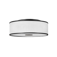  Halo Flush Mount Ceiling Light - Black