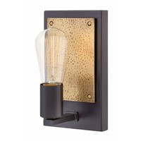  Everett 1 Bulb Wall Sconce - Bronze