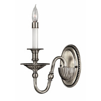  Oxford 1 Bulb Wall Sconce - Pewter