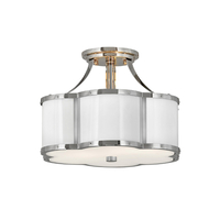 Semi Flush Mount 14-1/4" Width Semi Flush Mount 14-1/4" Width