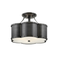  Chance Semi Flush Mount Ceiling Light - Blackened Brass