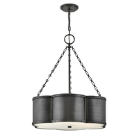  Chance Drum Pendant Pendant Light - Blackened Brass