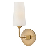  Lewis 1 Bulb Wall Sconce - Hertiage Brass