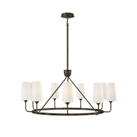  Lewis Large Foyer Chandelier Chandelier - Black Oxide