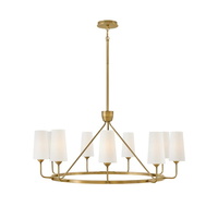  Lewis Large Foyer Chandelier Chandelier - Hertiage Brass