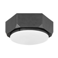  Hex Flush Mount Ceiling Light - Brushed Graphite