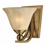  Bolla 1 Bulb Wall Sconce - Brushed Bronze / Amber Seedy