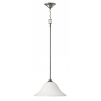  Bolla Down Light Pendant Light - Brushed Nickel / Opal