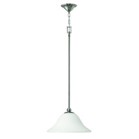  Bolla Down Light Pendant Light - Brushed Nickel / Opal