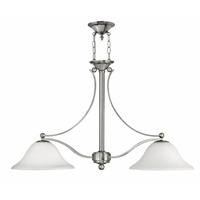  Bolla Linear Pendant Pendant Light - Brushed Nickel / Opal