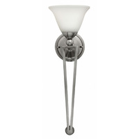  Bolla 1 Bulb Wall Sconce - Brushed Nickel / Opal