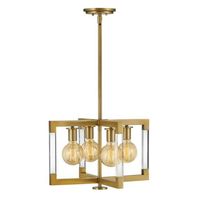  Kellen Semi Flush Mount Ceiling Light - Lacquered Brass